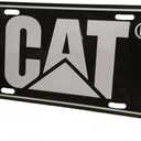 Caterpillar Equipment Black with Silver Outline Novelty Auto License Plate