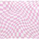 Blanket Pink Checkered Plaid Blankets 60X50 Inch Soft Fleece Blanket