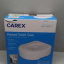 Carex Toilet Seat Riser - Adds 5.5 Inch of Toilet Height - Raised Toilet Seat with 300 Pound Weight Capacity, Slip-Resistant, Toilet Riser, Elevated Toilet Seat