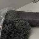 Calming Dogs/Cats Bed Mats, Dog Pad Washable Removable Couch Cover, Plush Long Fur Mat for Pets, Waterproof Lining, Perfect for Dogs and Cats (Dark Gray, 
30"x53")