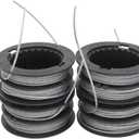 SB00L00 String Trimmer Replacement Spool Compatible with Greenworks SB00L00 ST60V ST60V-T0 .080-Inch 80V Front Mount String Trimmer Replacement Spool Refills Dual Line 2901619 2906302 Trimmer Line, Black