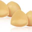 Lolaura Double Sided Sticky Bra Inserts - Push Up Bra Pads, Invisible Lift Enhancers for Swimsuits, Bikini & Backless Dresses (Beige)