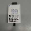Timekettle M3 Language Translator Earbuds, Two-Way Translator Device with APP for 40 Languages and 13 Offline Translation Packs, Fast Reaction with Revolutionary Al Semantic Tech (Offline Version) (White)