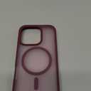 SUPFINE Magnetic for iPhone 16 Pro Case (Compatible with MagSafe) (Military Grade Drop Protection) Slim Translucent Matte Shockproof with Anti-Fingerprint Phone Case,Wine Red