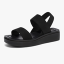 mysoft Women's Platform Wedges Sandals Slingback Lightweight Elastic Ankle Strap Low Wedges Walking Sandals Comfortable Slip On Casual Shoes, Size 8