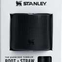 STANLEY Quencher Boot and Straw Cover Cap | Anti-Slip Silicone Protector for Tumbler with Handle | Accessory Set for Stainless Steel Drinking Cup | BPA-Free (Black 2.0)