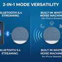 Under Pillow Speakers Bluetooth for Sleeping,Mini Portable Bed Thin Speaker Built-in White Noise Sound Machine Headphone for Side Sleeper(Blue)