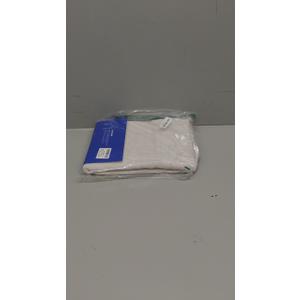 MIULEE Linen White Curtains 54 Inch Length 2 Panels Set for Living Room Bedroom Semi Sheer Light Filtering Farmhouse Rod Pocket Short Soft Thick Linen Textured Window Drapes W42XL54