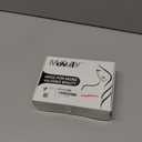 morvally Short Black Wavy Bob Wig with Bangs for Women 16 Inches Natural Synthetic Hair Wavy Wigs