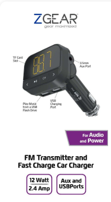 FM TRANSMITTER W/USB HF-FMBT230U24A