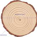 SOUJAP 10 Pcs 7-8 Inch Natural Wood Slices, Unfinished Wood Slices with Tree Barks, Wooden Circles for Crafts, DIY Arts, Rustic Wedding Decorations, Ornaments