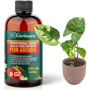 𝐏𝐑𝐄𝐌𝐈𝐔𝐌 Liquid Silica Plant Supplement - 8oz (250mL) - AROIDS Plants Liquid Silica Boost Fertilizer - Stronger Stems & Healthy Leaves for Indoor & Outdoor Aroids Plants (Makes 45 Gallons)