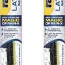 Rain-X 810167 Latitude 2-In-1 Water Repellent Wiper Blades, 18 Inch Windshield Wipers (Pack Of 2), Automotive Replacement Windshield Wiper Blades With Patented Rain-X Water Repellency Formula