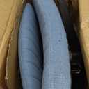 Shintenchi Criss Cross Chair,Cross Legged Office Seat with Wheels Armless Swivel Vanity Chair,Height Adjustable Wide Computer Task Seating for Home Office,Blue