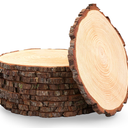 Set of 10 large wood slices, rustic wooden rounds for wedding centerpieces, event decor
