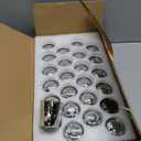 UPBUD Votive Candle Holders Set of 24, Speckled Mercury Silver Candle Holders for Wedding Centerpiece Table Decorations, Tealight Candle Holder for Party Bridal Shower Decor, Home Decor