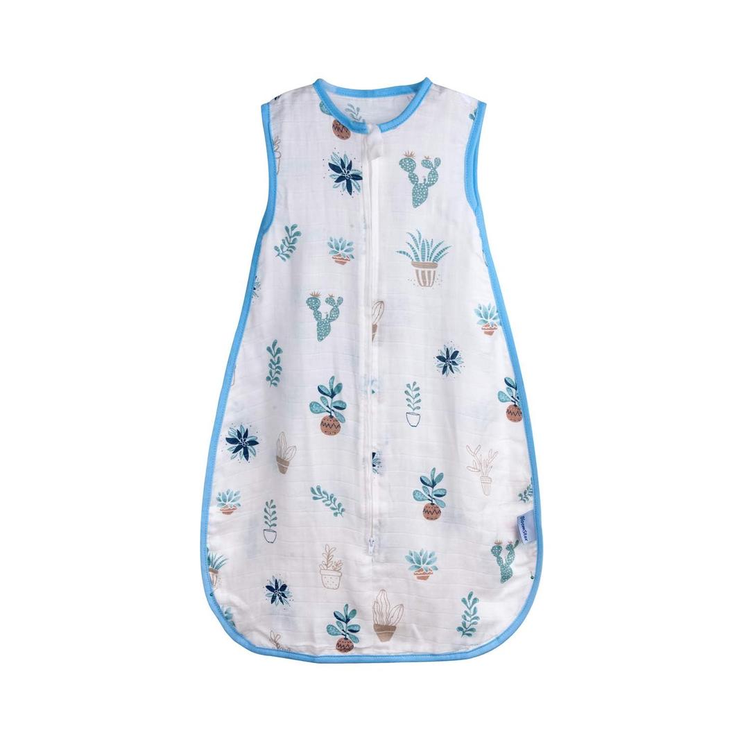 Toddler Sleeping Sack Muslin Cotton 1-2T Lightweight 0.5 Tog Summer Baby Wearable Blanket Thin Infant Sleeping Bag Breathable Soft 12-24M Sleeveless Sleeper Sack (Night Blooming)
