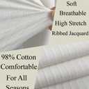 Men's Cotton Muscle Henley Shirts Slim Fit Long & Short Sleeve T-Shirt Stretchy Casual Stylish Ribbed Tee (White, XXL)