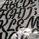 336 Pieces 16 Sheets Letter Stickers,Self Adhesive Waterproof Mailbox Numbers Stickers,Alphabet Decals for DIY,Bulletin Board,Window,Door,Sign,Bike,Car,Laptop,Scrapbook(Black, 3 Inch)