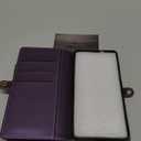 Defencase for Galaxy S26 Case Wallet with RFID Blocking Card Holder for Women, Elegant PU Leather Magnetic Snap Flip Wristlet Strap Zipper Wallet Phone Cases for Samsung Galaxy S26 5G 6.3", Purple