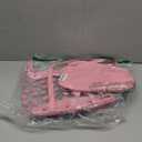 Women Waterproof PVC Clear Tote Bags Shoulder Handbag Beach Bag Shopping Work Bag (Pink)