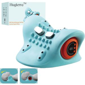 Neck Massager with Cervical Traction, Ergonomic Neck Pain Relief Device, Portable Neck Relaxer for Home & Office, Lightweight Neck Support Massager