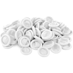 100 Pcs Disposable Finger Cots, Large Latex Finger Protectors for Clean and Dry Protection, Rubber Fingers Tips Tips for Beauty and Electronic Repair (Large White)