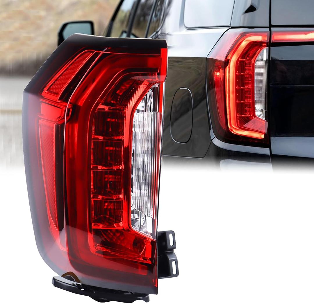 Left Driver Side Tail Light LED Rear Lamp Compatible for 2021 2022 2023 2024 GMC YUKON XL Denali AT4 SLE SLT With Bulbs 84816392 GM2800317 LH