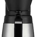 Cuisinart 5-Cup Coffee Maker with Stainless Steel Carafe, Coffee Machine with Removable Water Reservoir, Charcoal Water Filter, 30-Minute Keep Warm, and Brew Pause, DCC-5570NAS, Stainless Steel