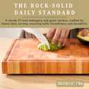 SHUMARU 17" Mahogany End-Grain Cutting Board 1.6" Thick Professional Butcher Block Handmade in Bali Knife-Friendly, Deep Juice Groove & Non-Slip Feet Artisan Wood Prep Station