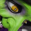 JOYIN 78" Hanging Witch Decor with Magic Ball Halloween Decorations Outdoor, Swing Flying Witch Halloween Porch Decor Party Supplies Sound Activated Light Up Eyes Lawn Yard Garden Door Haunted House