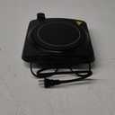 OVENTE Countertop Infrared Single Burner, 1000W Electric Hot Plate with 7 Ceramic Glass Cooktop, 5 Level Temperature Setting & Easy to Clean Base, Compact Stove for Home Dorm Office, Black BGI101B