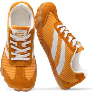 Barefoot Shoes Women Casual Sneakers,Wide Toe Box Shoes Women Zero Drop Barefoot Shoe Men,Minimalist Trail Running Shoe,Non-Slip Lightweight Breathable Comfortable Fashion Walking Hiking Shoes Unisex (Orange, XXL)