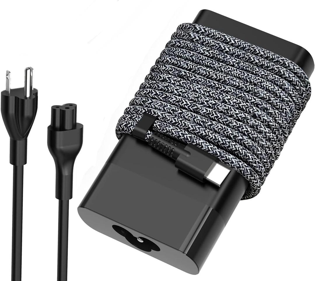 New Slim 65W for HP USB C Laptop Charger for HP Envy X360, Spectre X360, Elitebook x360, Chromebook X360, Elite x2, Envy, ProBook, Spectre, Elitebook, Travel Type C Power Cord Supply
