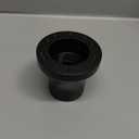Golf Cart Steering Wheel Adapter for Club Car Precedent with 5-6 Holes Steering Wheel-Black