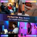 17 Colors Changing Liquid Motion Lamp with Remote,15.6" LED Night Light Relaxing Table Lamp for Kids & Adults, Liquid Light for Bedroom Home Decor (Black)