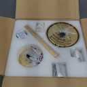 42'' Ceiling Fan with Lights and Remote, Low Profile Modern Ceiling Fan Gold Transparent, 6 Speed, Reversible, 3000k-6000k LED, Quiet DC Motor for Indoor Outdoor Bedroom Living Room