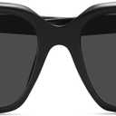 miyya Cat Eye Sunglasses for Women, Trendy Polarized Sunglasses Women, Retro Sun Glasses 2025, UV Protection Shades (Black/Black)