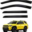 4Runner Rain Guard - Window Visors for Toyota 4Runner 2025-2026, Out-Channel Side Window Rain Guards for 4Runner Accessories, 4PCS, Black, Car Accessories