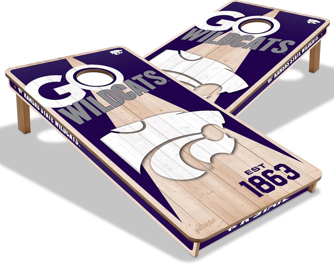 YouTheFan NCAA 2 x 4 Professional Wood Cornhole Game (Team Colors)