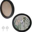 Crapyt 2 PCS Embroidery Frame Cross Stitch Frame Round Wood Embroidery Frame for Cross Stitch and Artwork Display 9.13" Embroidery Hoops
