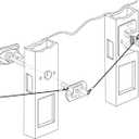 Prime-Line GD 52169 Keyed T-Handle, 5/16 In. x 4-5/8 In. Square Shaft, Diecast Construction, Chrome