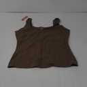 PUMIEY Women's Square Neck Tank Top Sleeveless Double Lined Basic Tops Sharp Collection, L