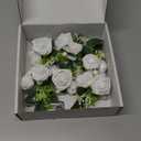 Gvhntk 6 pcs White Boutonniere for Men Wedding Groom Groomsmen Best Man Artificial Flowers Boutonniere for Wedding Ceremony Anniversary Prom Flowers Formal Dinner Party