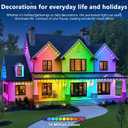 LETIANPAI 300FT Permanent Outdoor Lights,RGB Eaves Light with App Control Remote,DIY Scene Modes IP67 Waterproof Under Eave Lighting,Outdoor Lights for Decor,Garden Decor,House,Party,Holiday