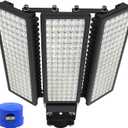 42000LM LED Parking Lot Light, 3 Pack 100W Stadium Light with Photocell, Super Bright 6500K Barn Lights Dusk to Dawn IP67 Waterproof Security LED Exterior Lights for Yard, Roadways, Streetlight100W