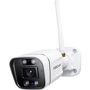 FOSCAM 3K 5MP Security Cameras Wireless Outdoor, 5GHz&2.4GHz WiFi Camera for Home Security, 120 FoV Outside Surveillance Cam, AI Human/Vehicle Detection, 66FT Color Night Vision, 120dB Siren, IP66