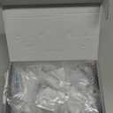 Amerdeco 10 Pack Polished Chrome Cabinet Knobs 1.46 Inch(37mm) Single Hole Cabinet Handles Rectangle Dresser Knobs Drawer Knobs and Pulls for Bathroom Cabinets