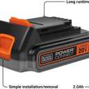 BLACK+DECKER 20V MAX Lithium Battery POWERCONNECT 2.0Ah Cordless Tool Battery Packs, Lightweight Power Tool Battery, Charger Sold Separately (LBXR2020-OPE)