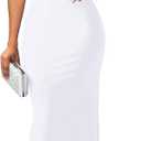 YMDUCH Women's Elegant Sleeveless Off Shoulder Bodycon Long Formal Party Evening Dress, Large